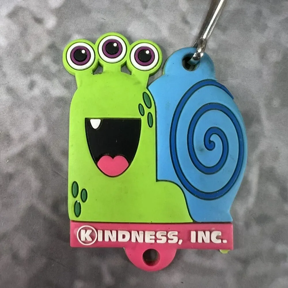 Kindness Inc Snail Monster Vinyl Keychain Keyring